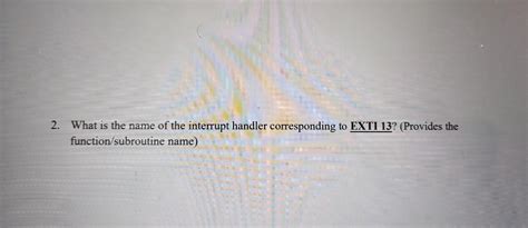Afbeeldingsresultaten voor Default Interrupt Handler