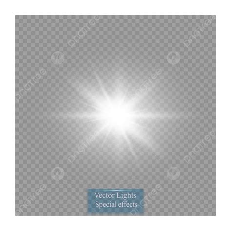 Toradh íomhá ar Transparent Light Burst Vector