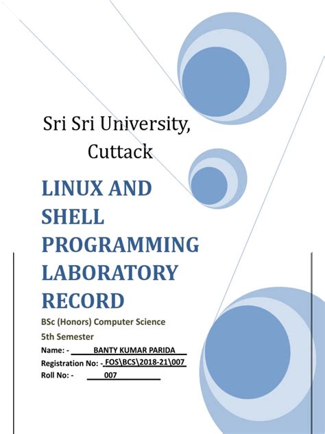 Toradh íomhá ar Linux and Shell Programming Hand Written Notes