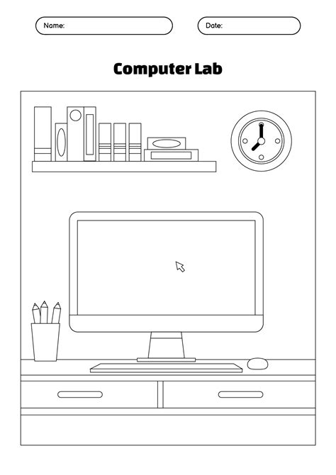 Image result for Printable Computer Coloring Sheets