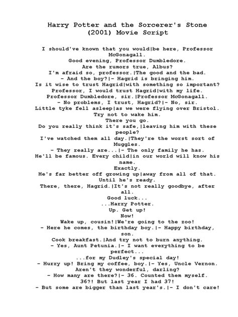 Harry Potter Script Type に対する画像結果