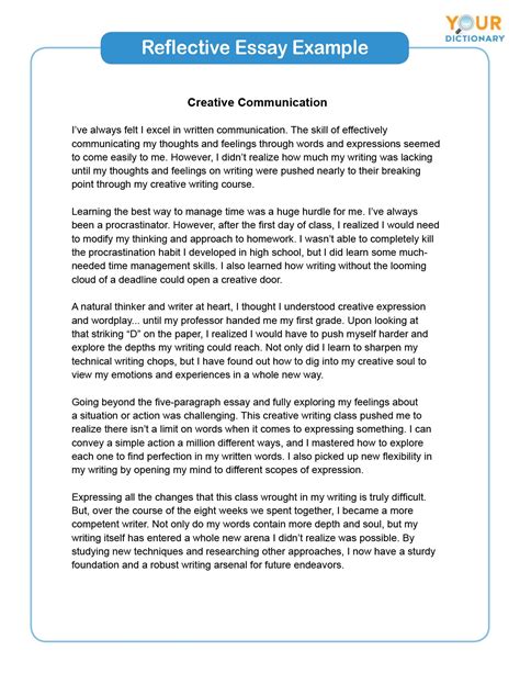 Image result for Reflection Writing