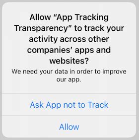 Image result for App Tracking Transparency Examples