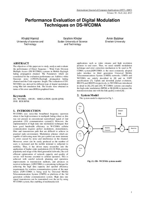 Image result for Probability of Error Analysis of Digital Modulation Techniques