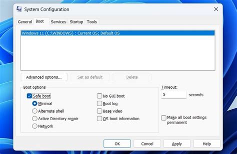 Image result for Msconfig Boot Windows 10