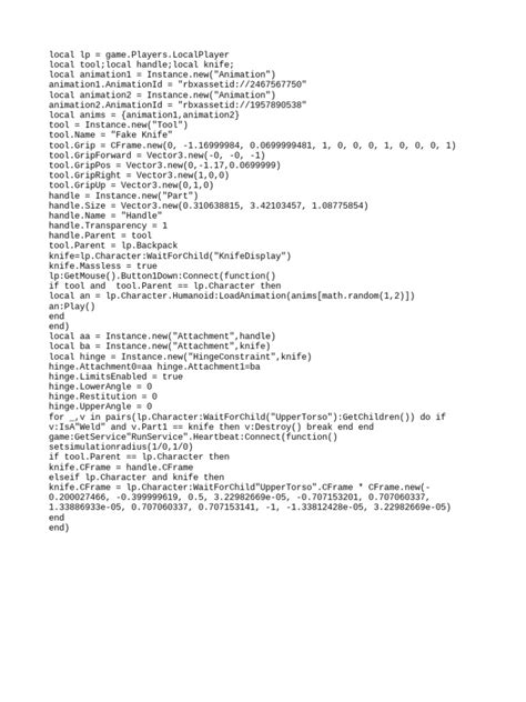 Toradh íomhá ar Mm2 Free Knife Script