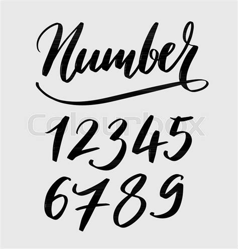 Image result for Pretty Written Numbers