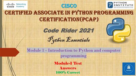 Toradh íomhá ar Cisco Python PE1 Module 1 Test