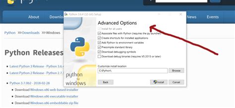 Image result for Python AMD exe Setup Options