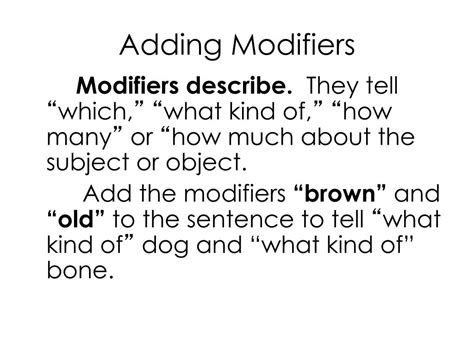 Image result for Subject Object Modifier