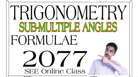 Image result for Trignometry Formula Sub Multiple