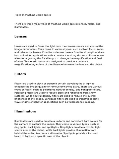 Image result for Machine Vision Optics
