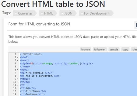 Image result for HTML or JSON
