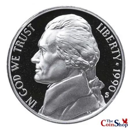 Image result for Nickel 1990 Proof