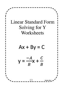 Standard Form Worksheet Algebra 1 に対する画像結果