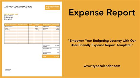 Expense Report Example に対する画像結果
