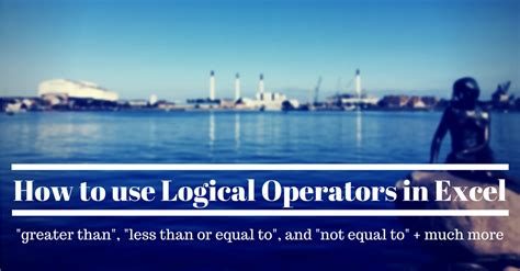Excel Logic Operators に対する画像結果