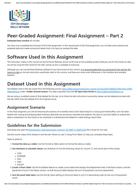 Image result for Peer Graded Assignment HTML 5