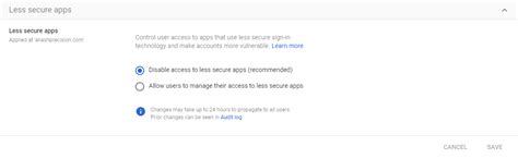 Image result for Turn Off Less Secure Apps