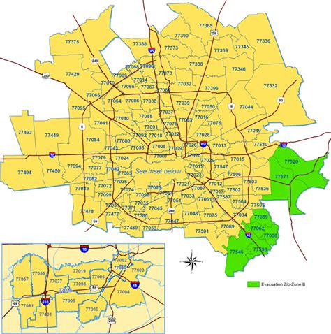 Afbeeldingsresultaten voor Houston Zip Code Map