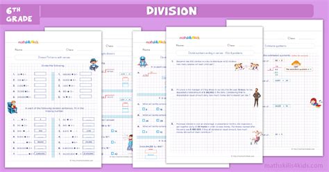Image result for Division Math Problems 6th Grade