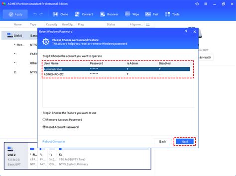 Task Manager Change Password-க்கான படிம முடிவு