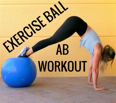 Exercise Ball Ab Workout