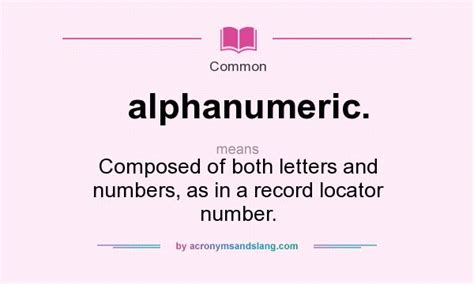 Alphanumeric Means に対する画像結果