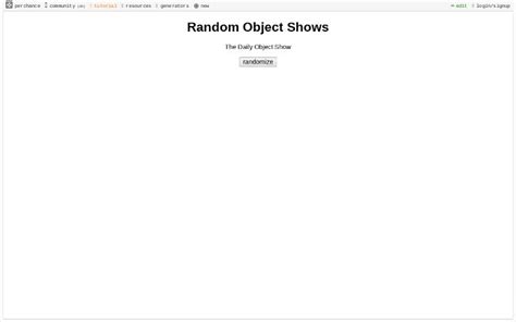 Random Object Show Generator Perchance に対する画像結果