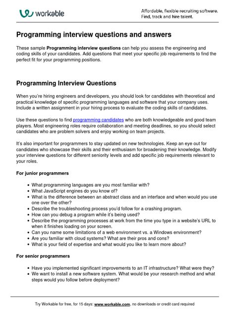 Image result for Programmer Interview Questions