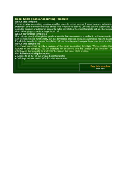 Basic Compnay Accounting Worksheet Template Excel Format | PDF | Taxes ...