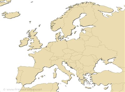 Europe Blank Map