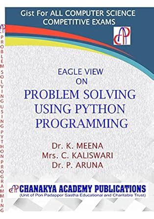 Image result for Problem Solving and Python Programming by Deccan International University