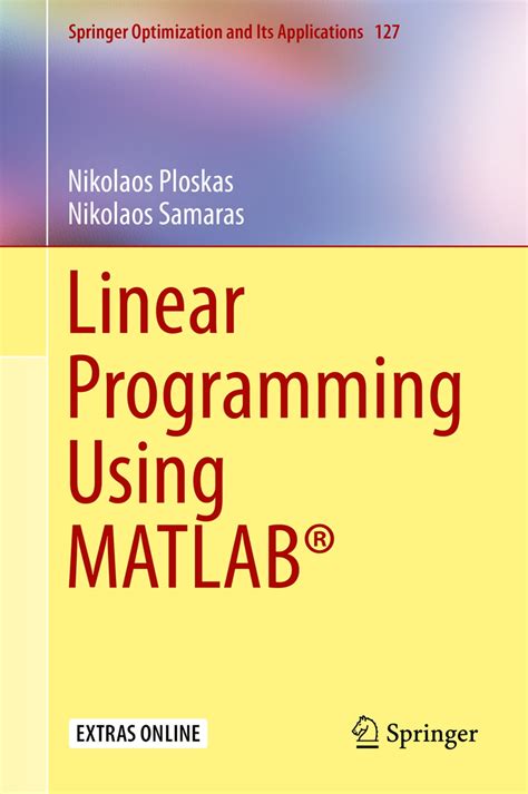 Image result for Introduction to Linear Programming with MATLAB