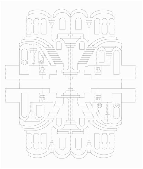 Image result for Kirigami Architecture Templates
