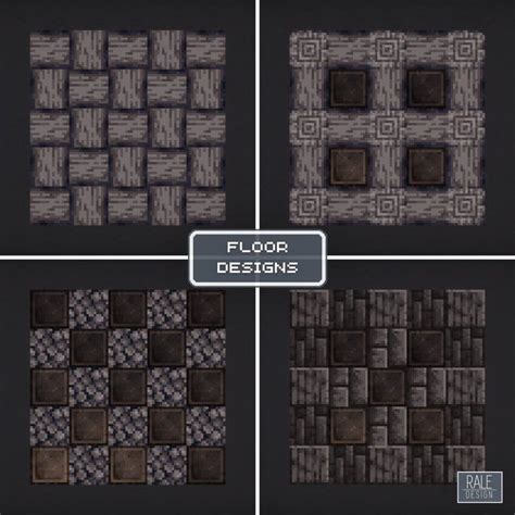 Toradh íomhá ar Minecraft Floor Flower Pattern