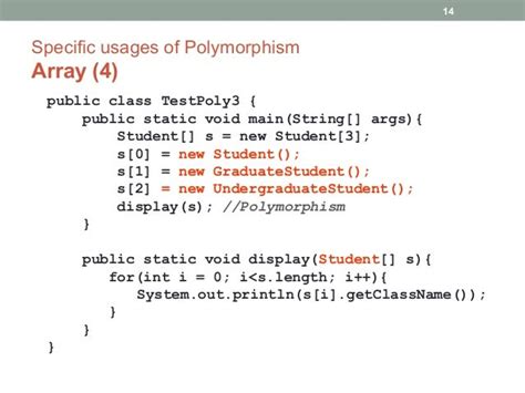Image result for Writing a Program in Java to Fully Show Polymophic Arrays
