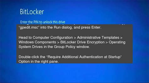 Image result for BitLocker Bios Boot Screen