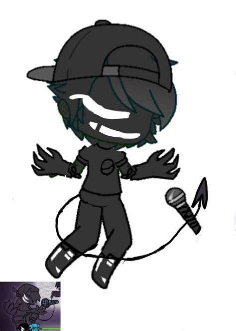 Image result for Soul Bf FNF Black and White