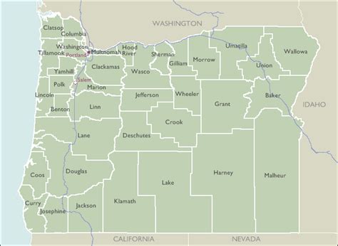 Image result for Oregon Zip Code Map