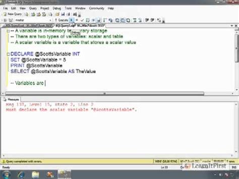 Toradh íomhá ar How to Declare Identifier in SQL