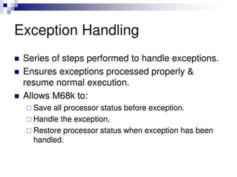 Image result for How to Build Exception Process