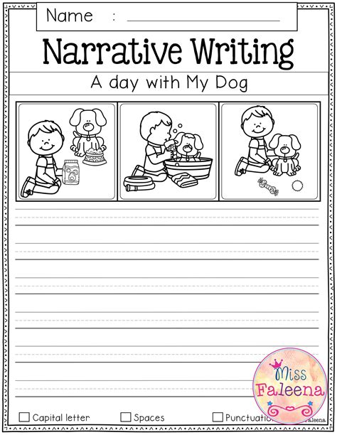 Narrative Writing Prompts Worksheet に対する画像結果