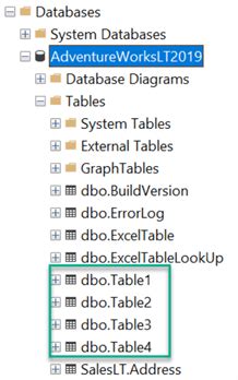 Excel to Azure SQL に対する画像結果