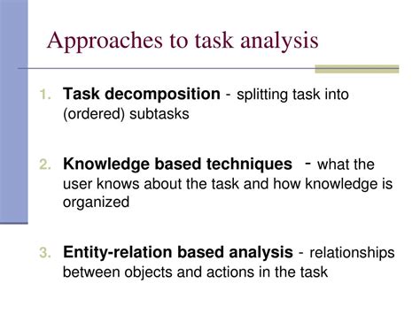 Task Analysis Model に対する画像結果