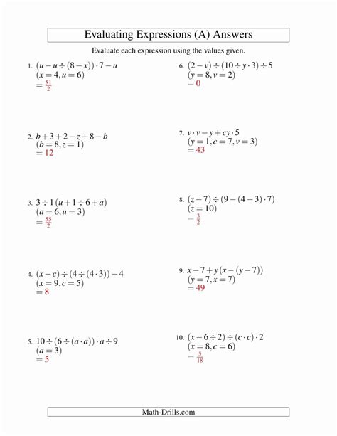 Image result for Evaluate Functions Worksheet PDF