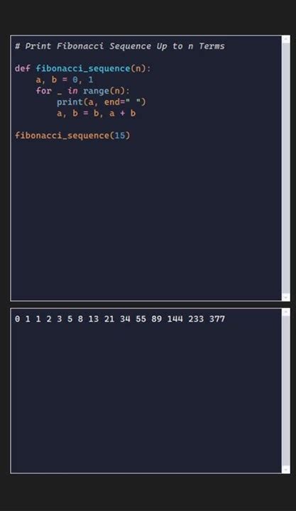 Image result for Print Fibonacci Series in Python