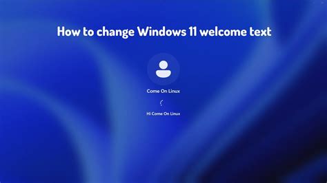 Toradh íomhá ar How to Change Welcome Text
