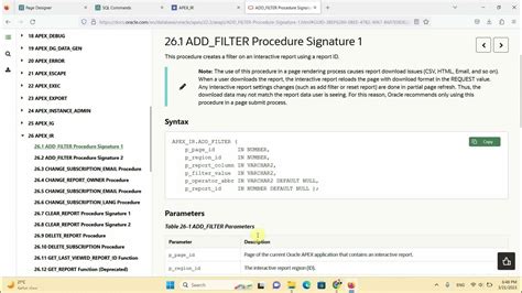 Image result for Oracle Apex Filter Icon