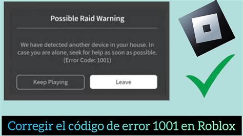 Error Code 1001 Roblox に対する画像結果